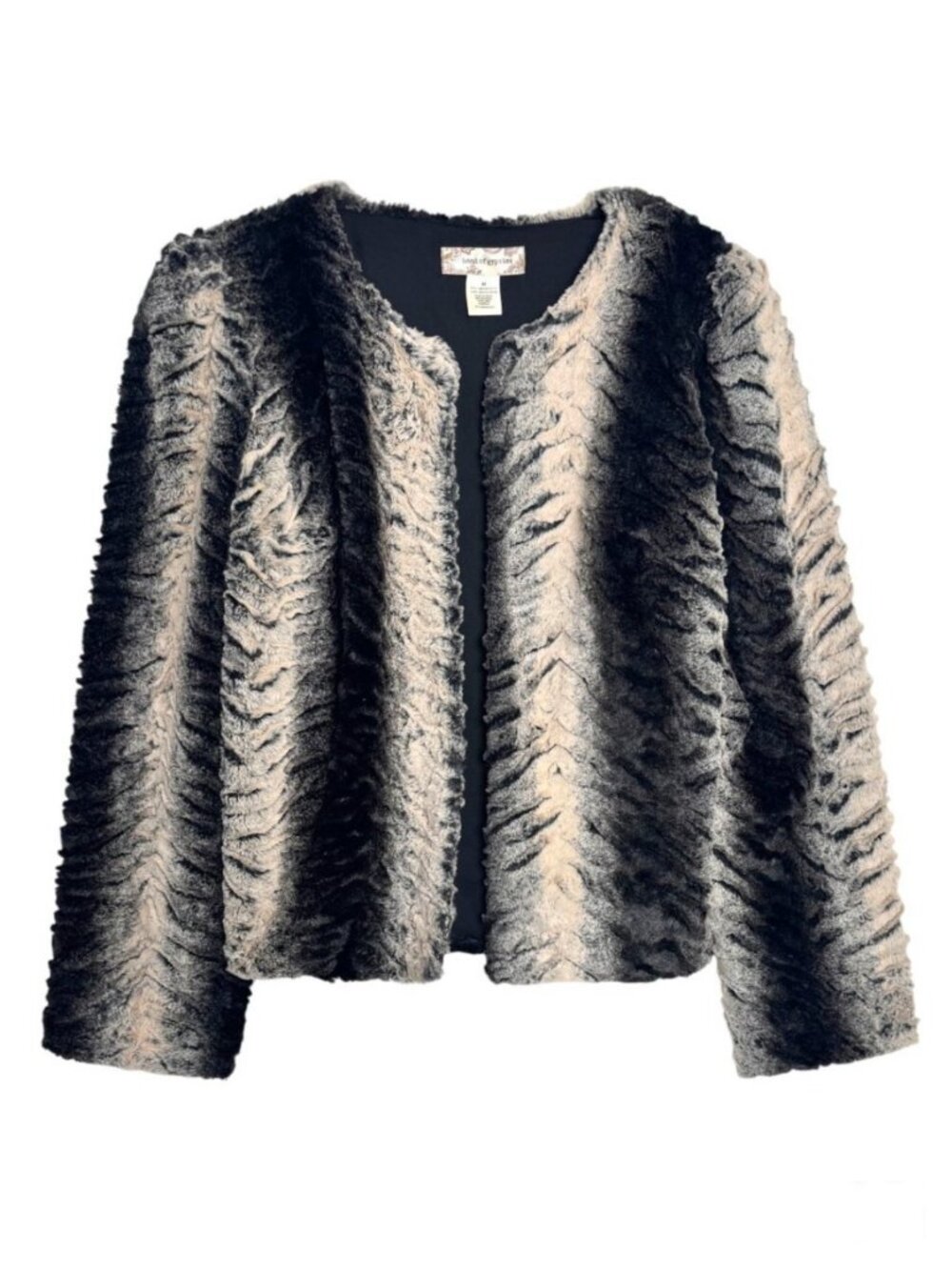 BAND OF GYPSIES SOFT FAUX FUR JACKET BOHO FESTIVAL INDIE SLEEZE STREET LUX M